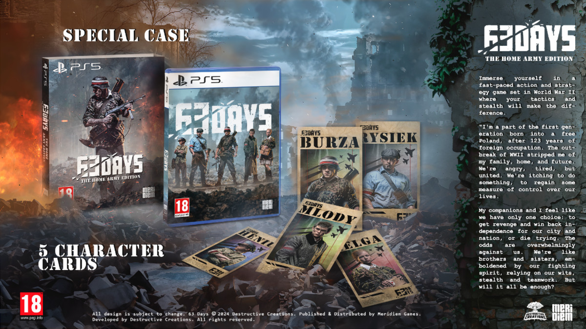63 Days The National Army Edition voor PlayStation 5