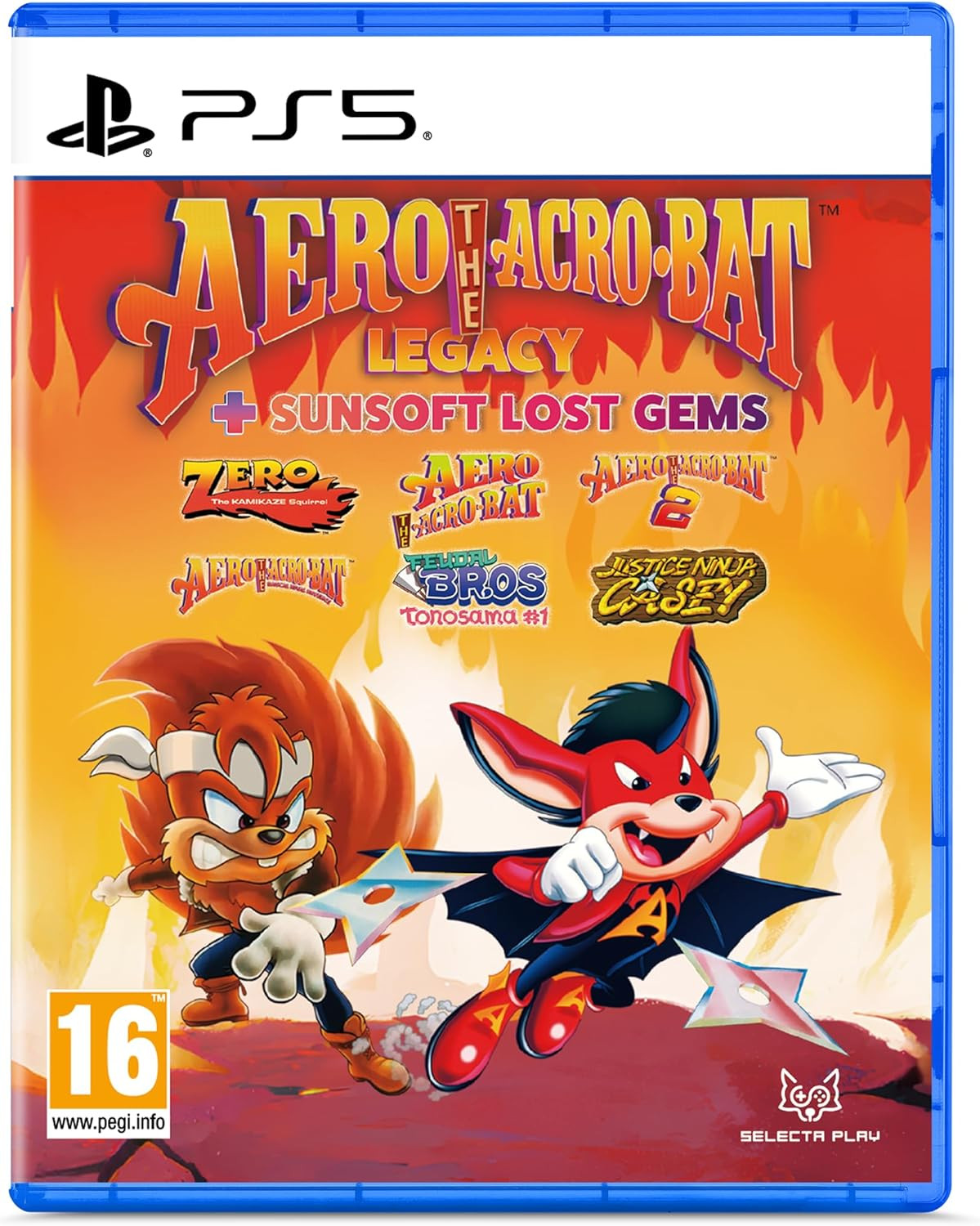 Aero the Acrobat Legacy + Sunsoft Lost Gems voor PlayStation 5