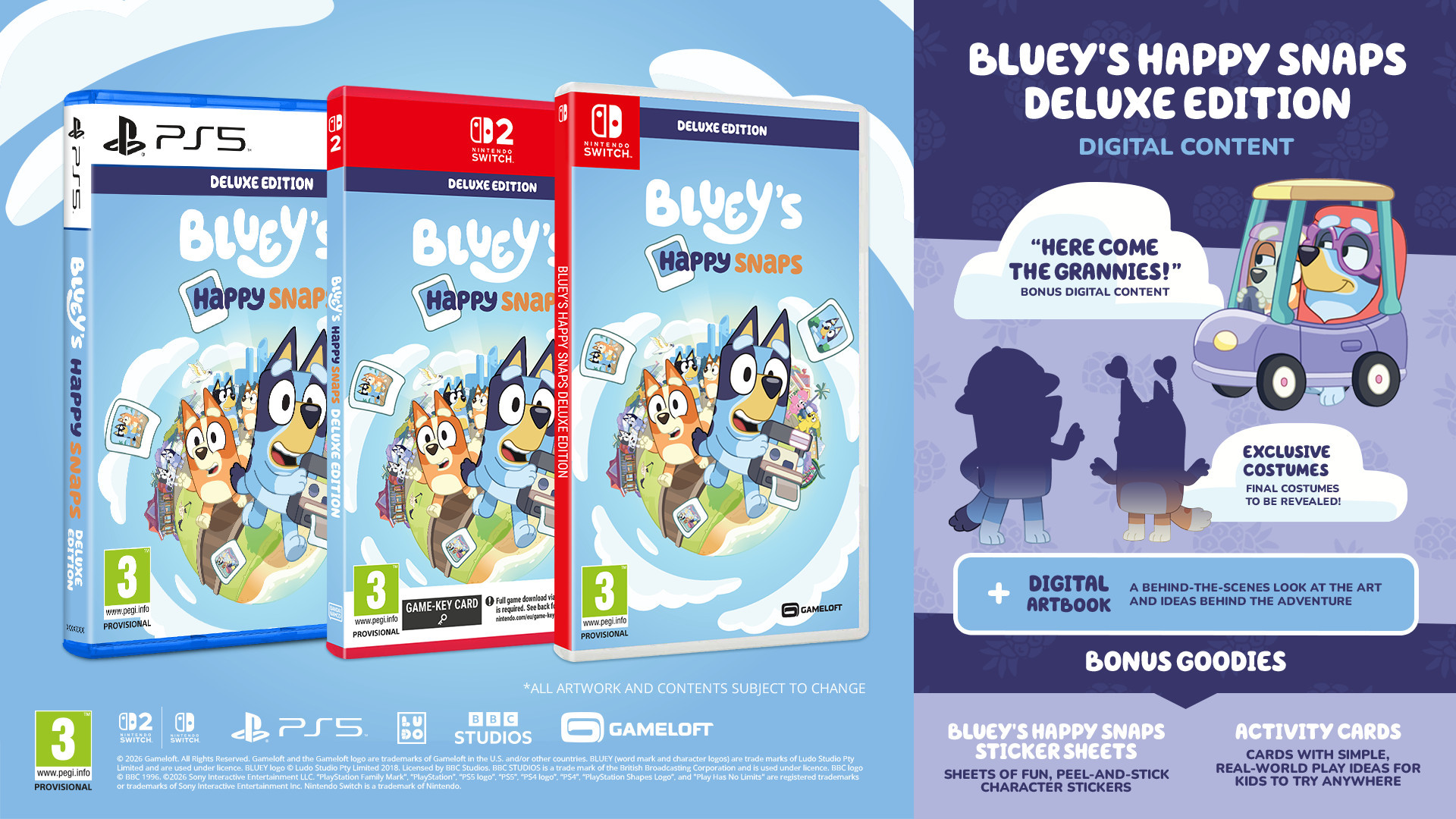 Bluey's Happy Snaps Day One Deluxe Edition voor Nintendo Switch 2