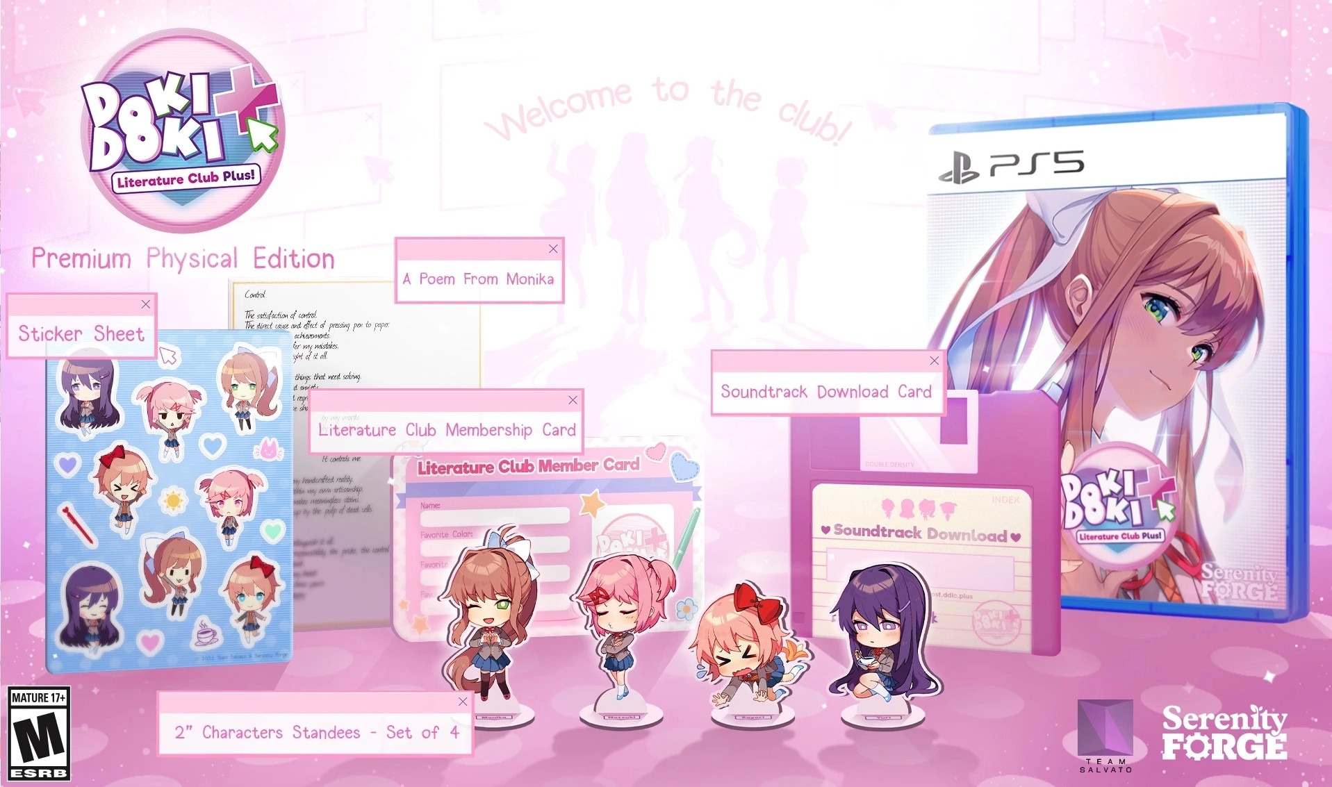 Doki Doki Literature Club Plus! Premium Physical Edition voor PlayStation 5