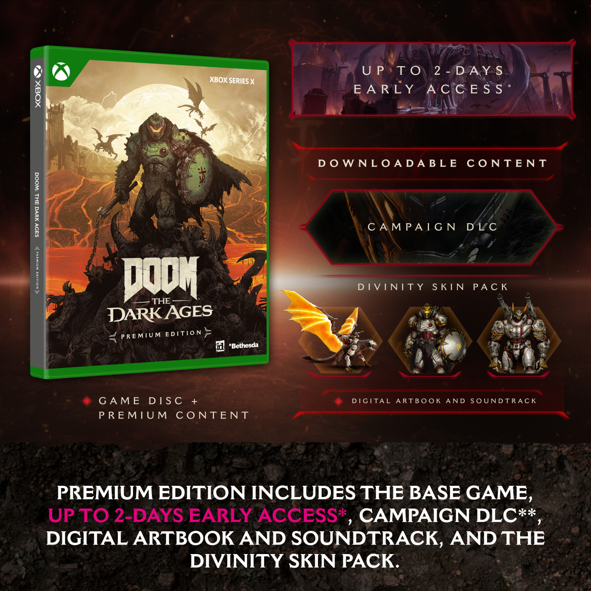 Doom The Dark Ages Premium Edition voor Xbox Series X