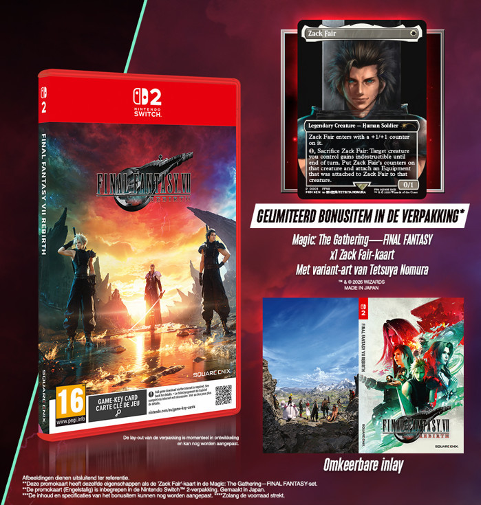 Final Fantasy VII Rebirth + Exlusive MTG Card voor Nintendo Switch 2