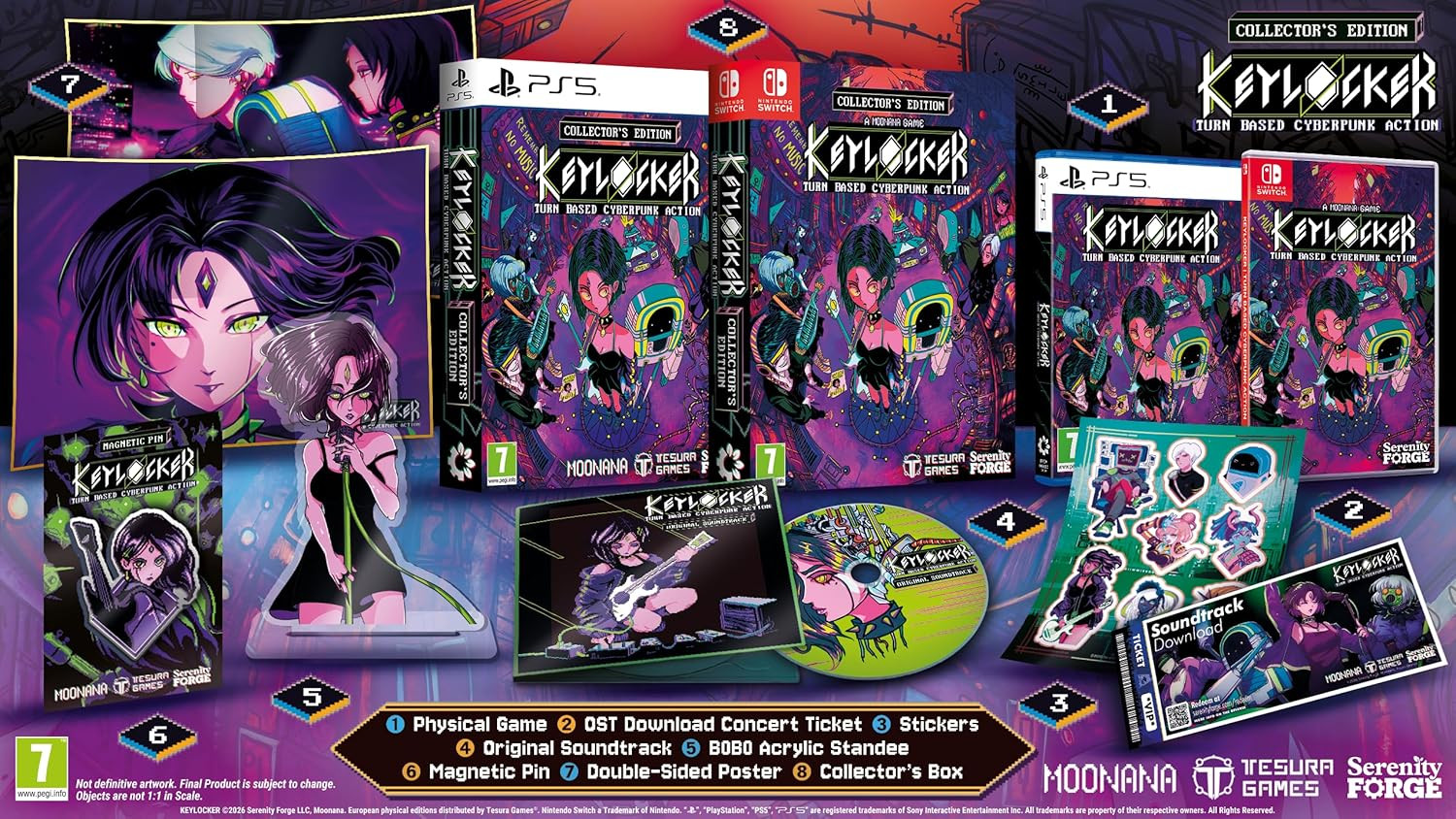 Keylocker | Turn Based Cyberpunk Action Collector's Edition voor PlayStation 5