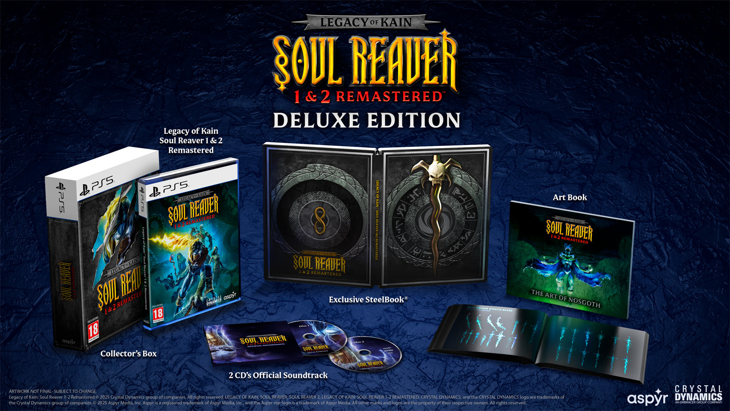 Legacy of Kain Soul Reaver 1&2 Remastered Deluxe Edition voor PlayStation 5