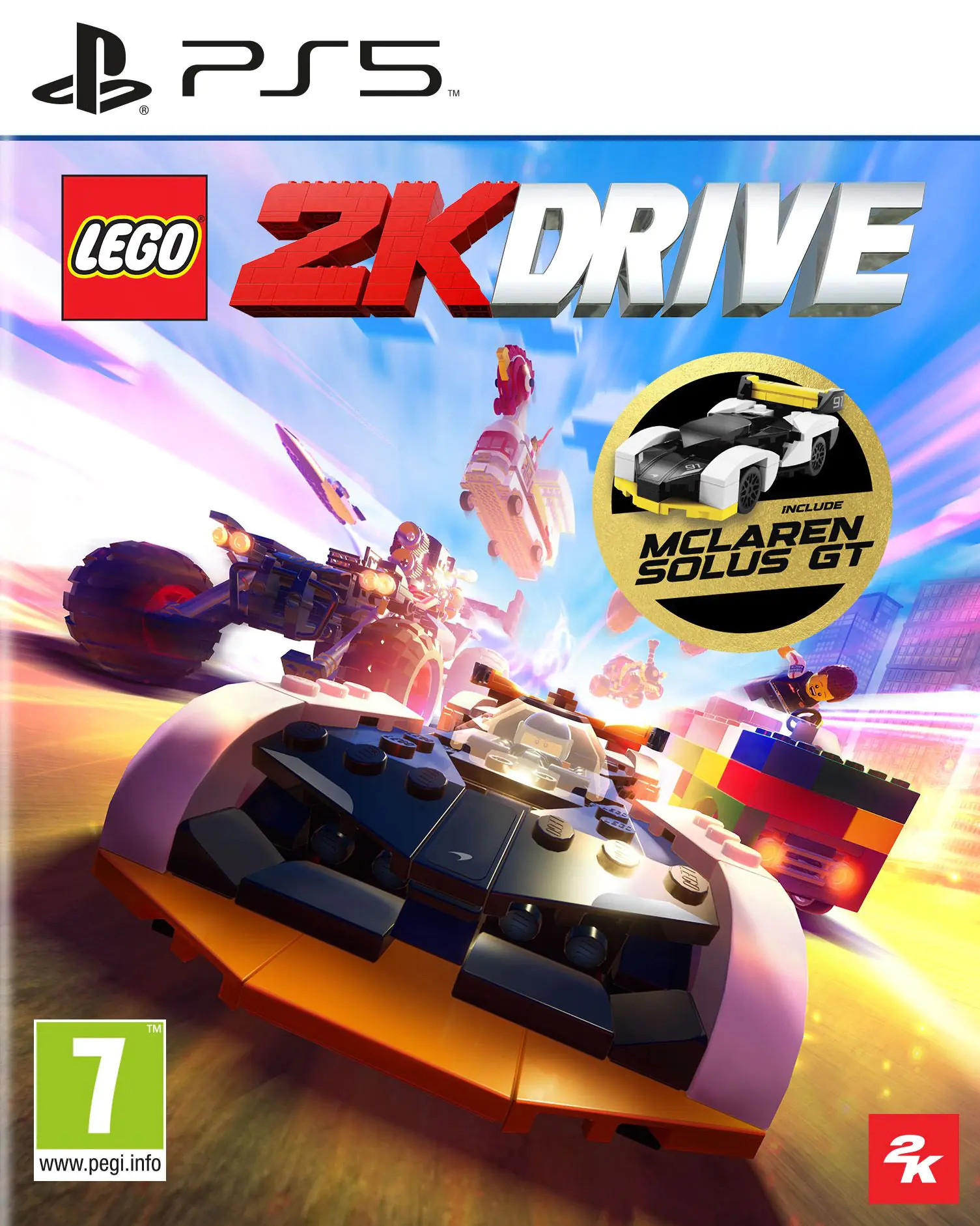 Lego 2K Drive + McLaren Solus GT Lego Car voor PlayStation 5