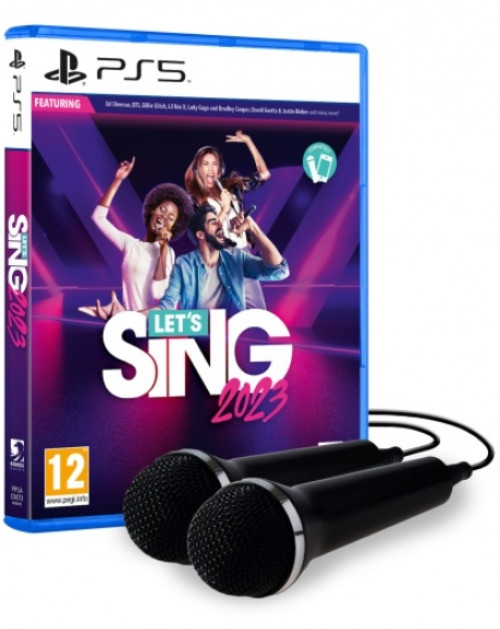 Let's Sing 2023 + 2 Microphones voor PlayStation 5