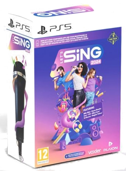 Let's Sing 2024 + 1 Microphone voor PlayStation 5