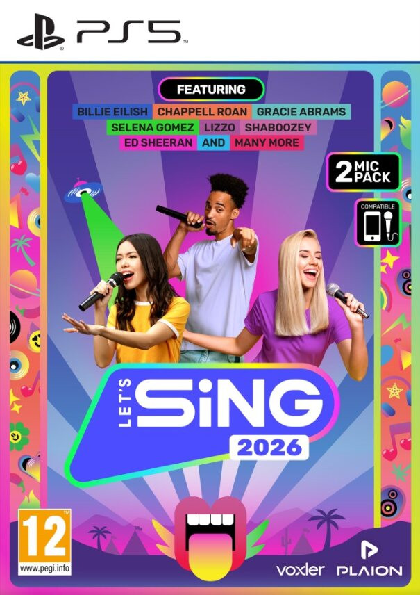 Let's Sing 2026 + 2 Microphones voor PlayStation 5