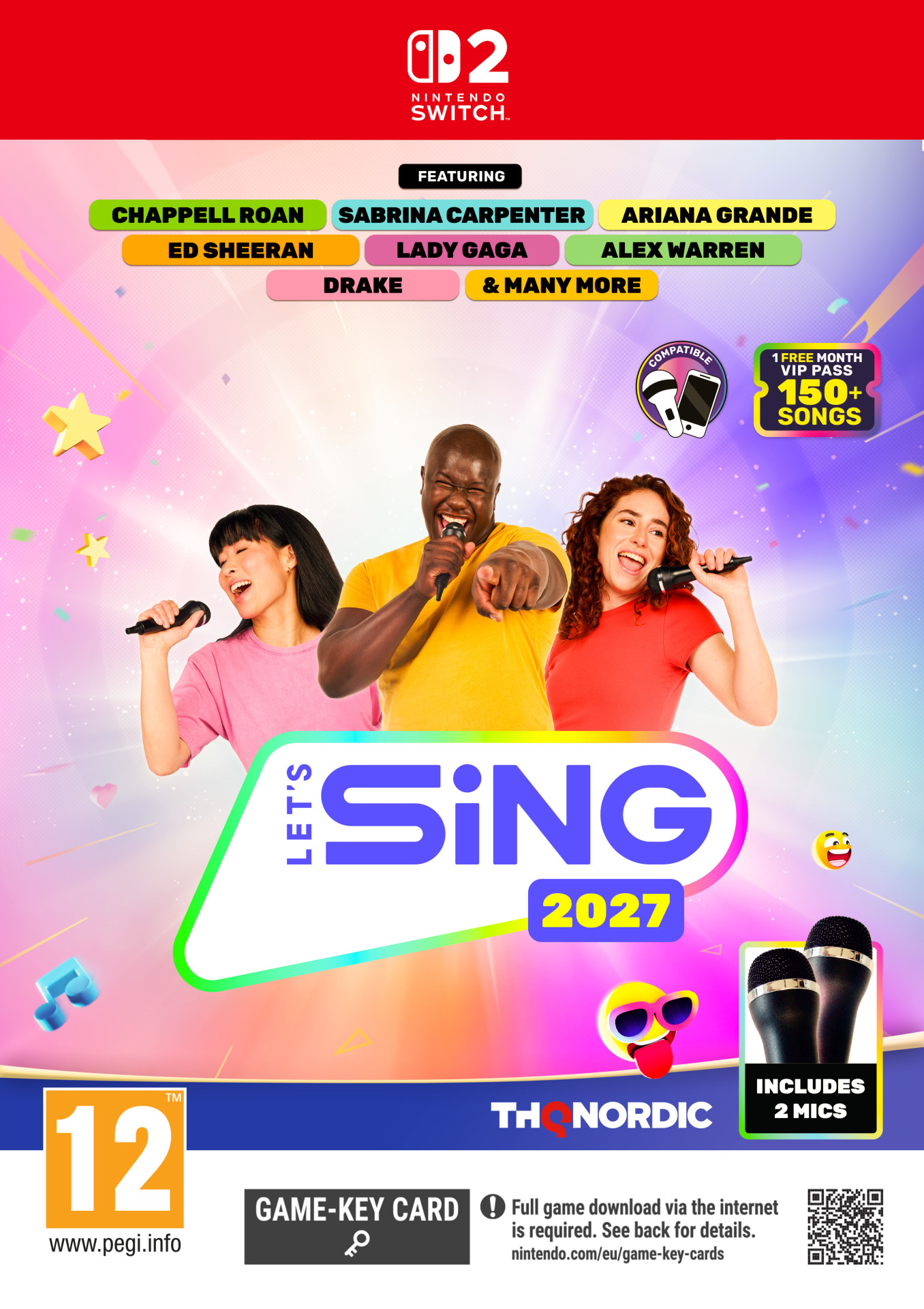 Let's Sing 2027 - 2 Mic Bundle - International Version voor Nintendo Switch 2