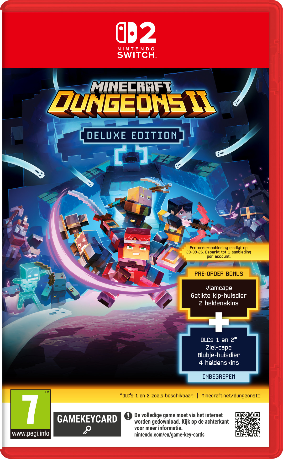 Minecraft Dungeons II Deluxe Edition voor Nintendo Switch 2