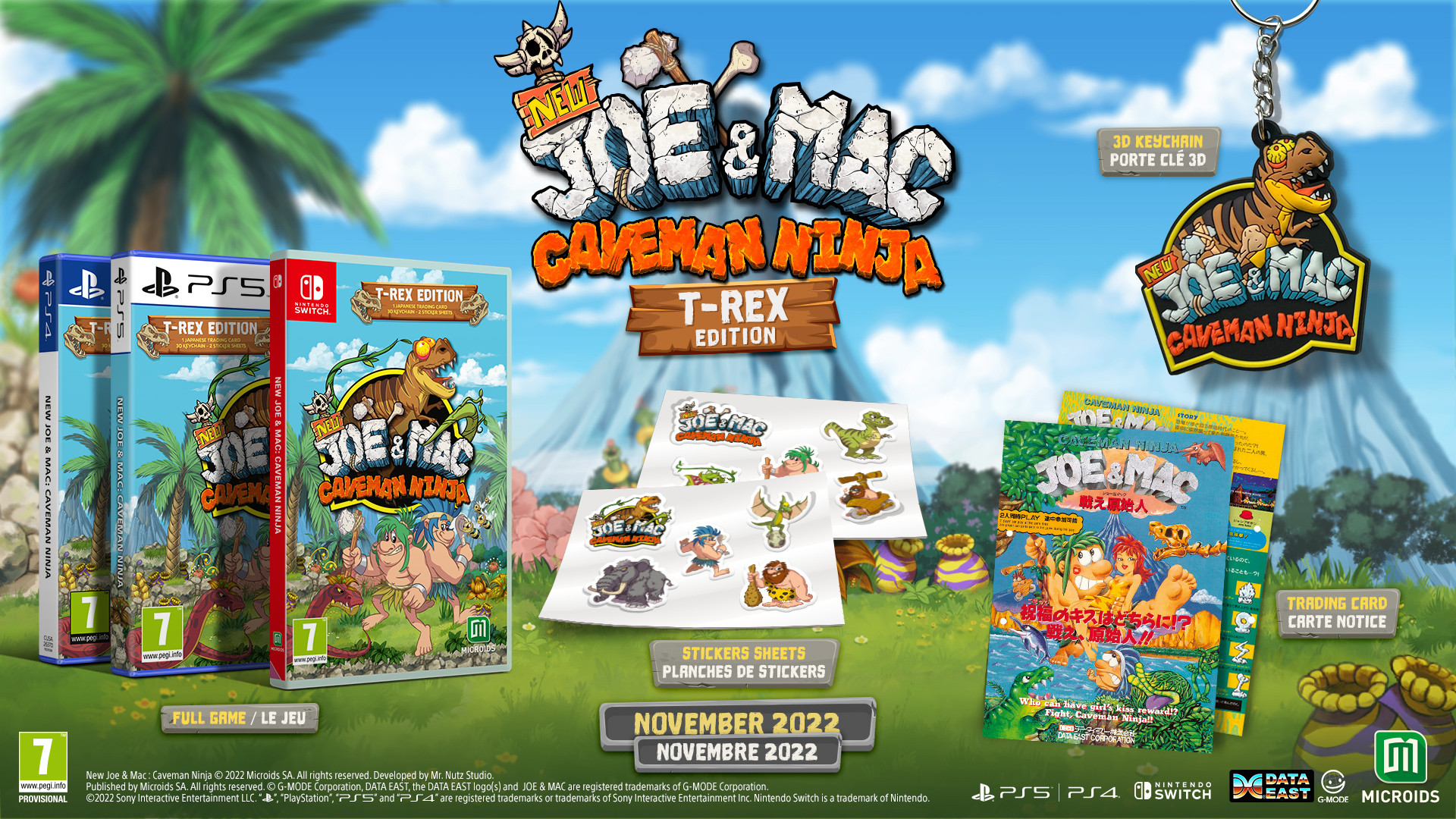 New Joe & Mac Caveman Ninja - T-Rex Edition voor PlayStation 5