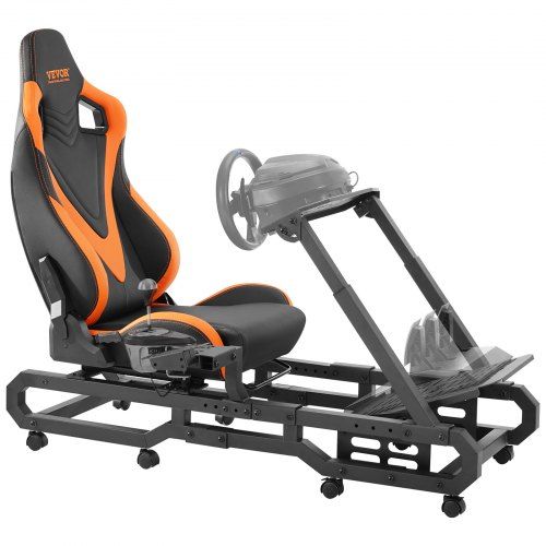 Racestuurstandaard voor Simracers: Stevige Staalcockpit met Aanpasbare Posities
