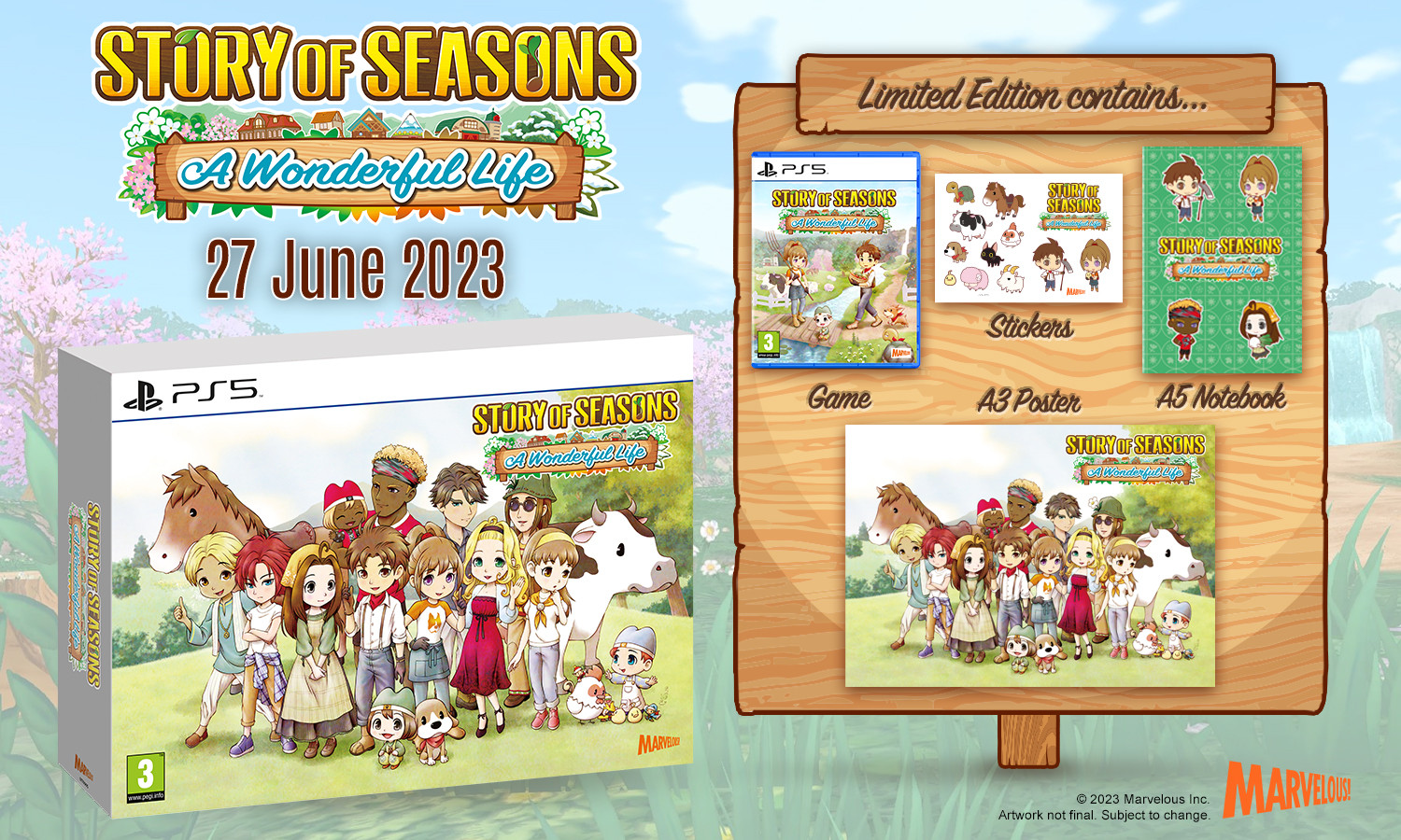 Story of Seasons A Wonderful Life - Limited Edition voor PlayStation 5