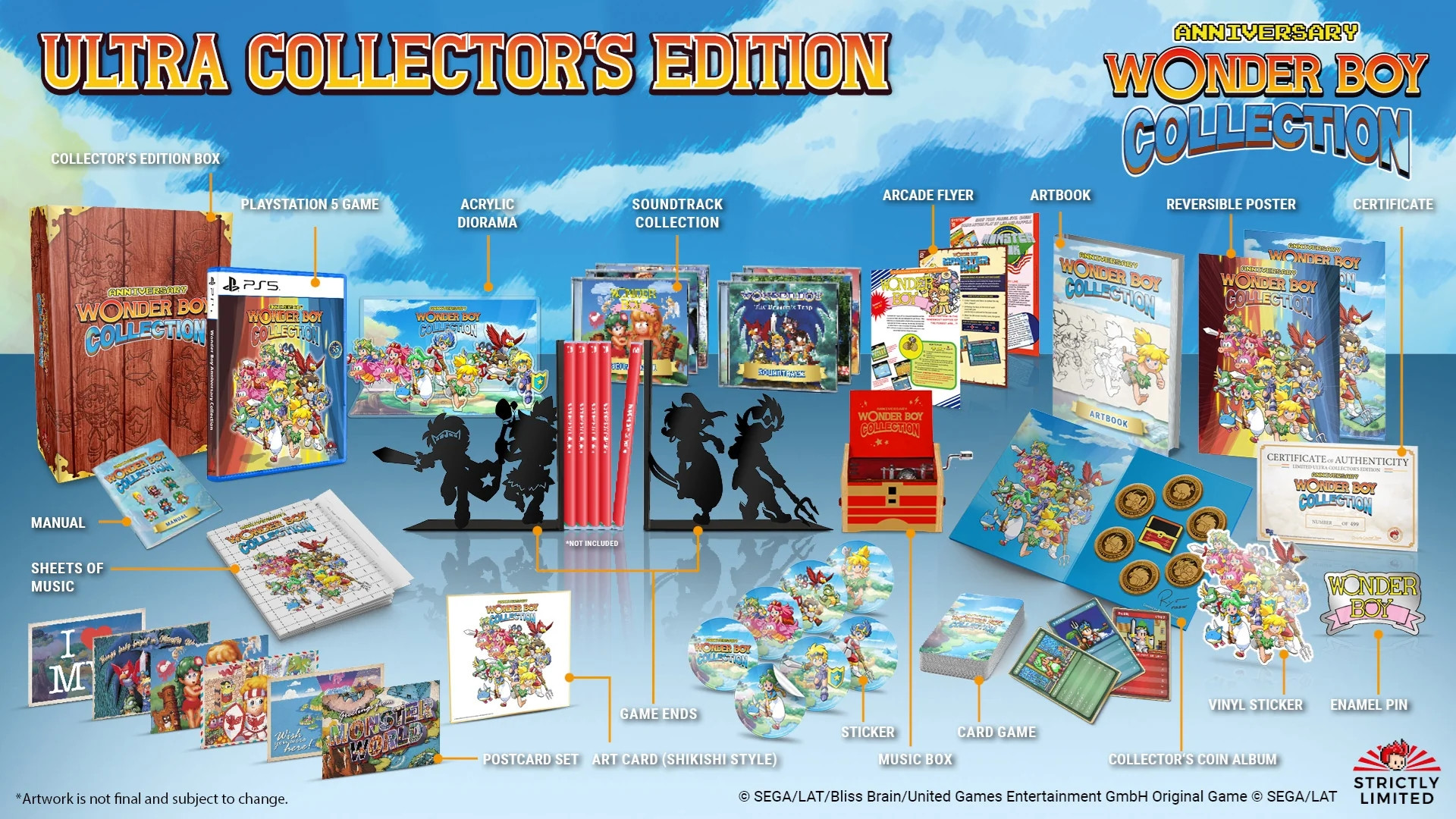 Wonder Boy Anniversary Collection Ultra Collector's Edition voor PlayStation 5